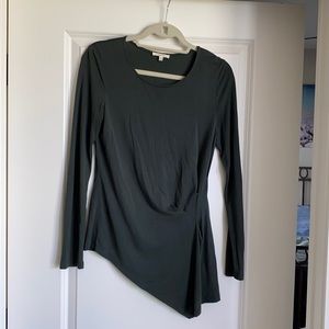 Green long sleeve stylish shirt - like new!